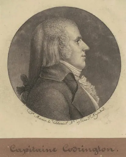Captain Codrington, by Charles Balthazar Julien Févret de Saint-Mémin