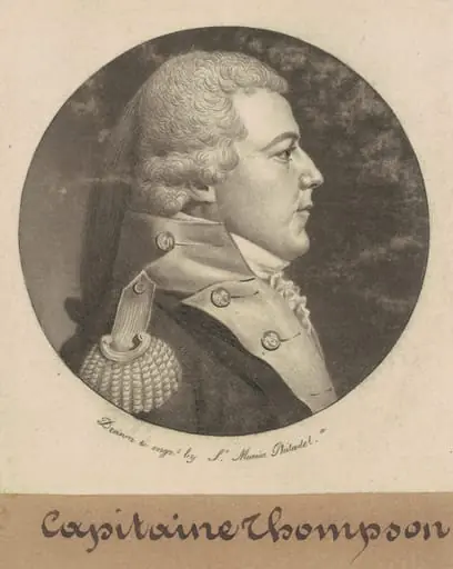 Captain Thompson, by Charles Balthazar Julien Févret de Saint-Mémin