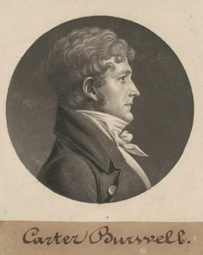 Carter Burwell, by Charles Balthazar Julien Févret de Saint-Mémin