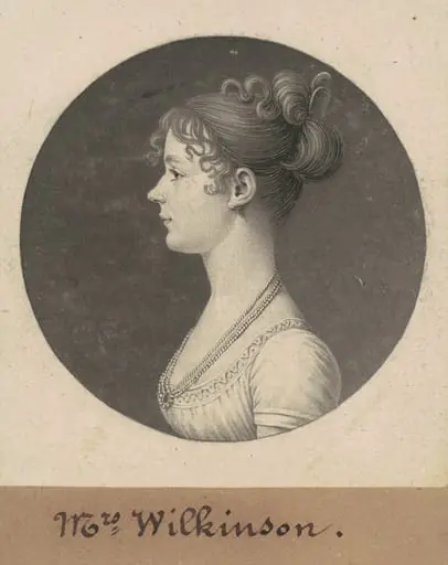 Catherine Andrews Wilkinson, by Charles Balthazar Julien Févret de Saint-Mémin