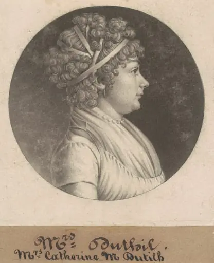 Catherine D. Dutilh, by Charles Balthazar Julien Févret de Saint-Mémin