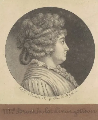 Catherine Keteltas Livingston, by Charles Balthazar Julien Févret de Saint-Mémin