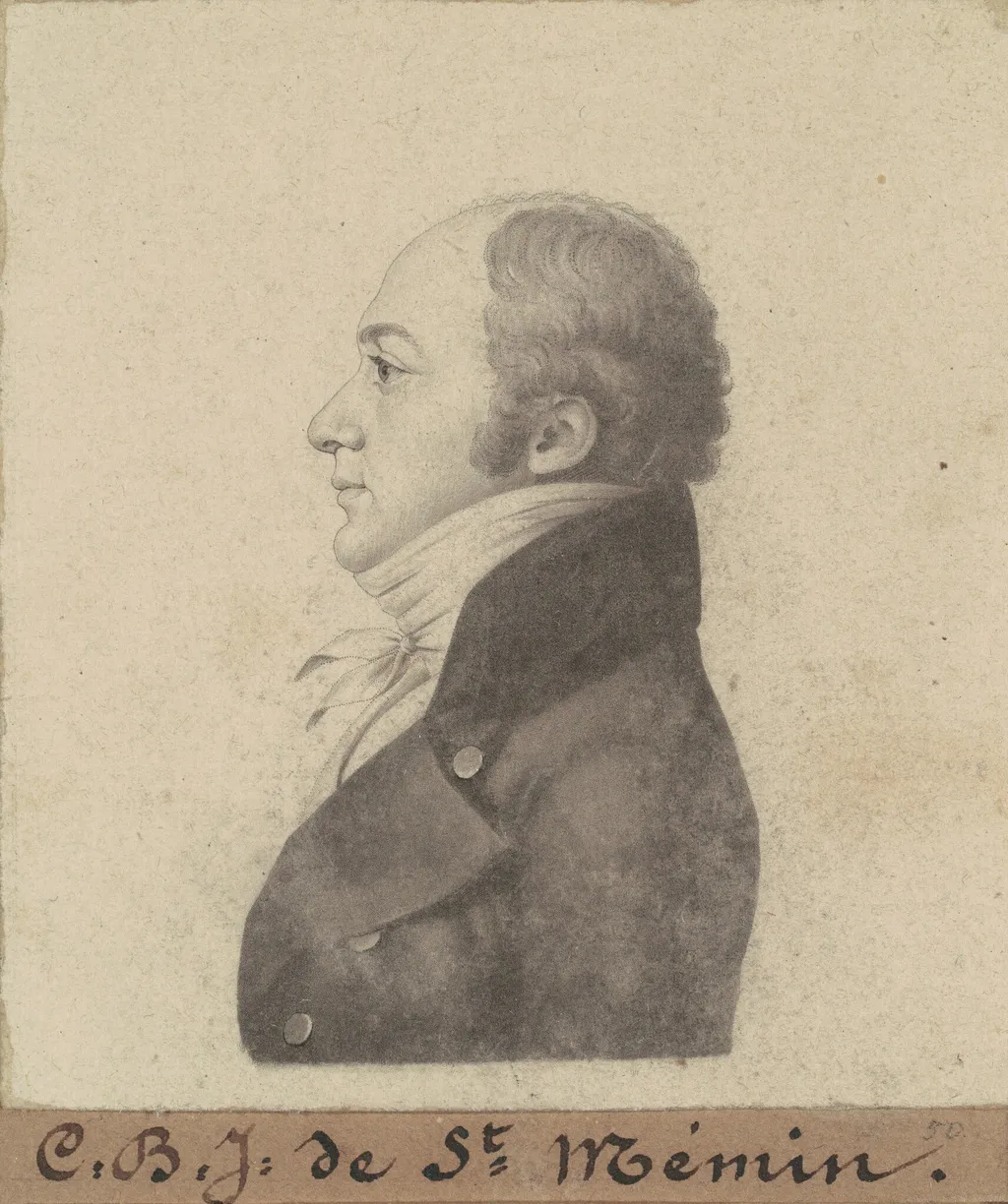Charles Balthazar Julien Févret de Saint-Mémin, by Charles Balthazar Julien Févret de Saint-Mémin, ink, 1799