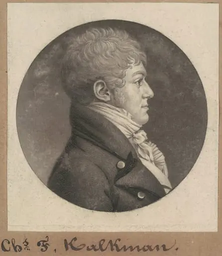 Charles F. Kalkman, by Charles Balthazar Julien Févret de Saint-Mémin