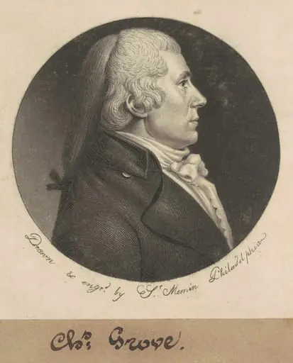 Charles Grove, by Charles Balthazar Julien Févret de Saint-Mémin