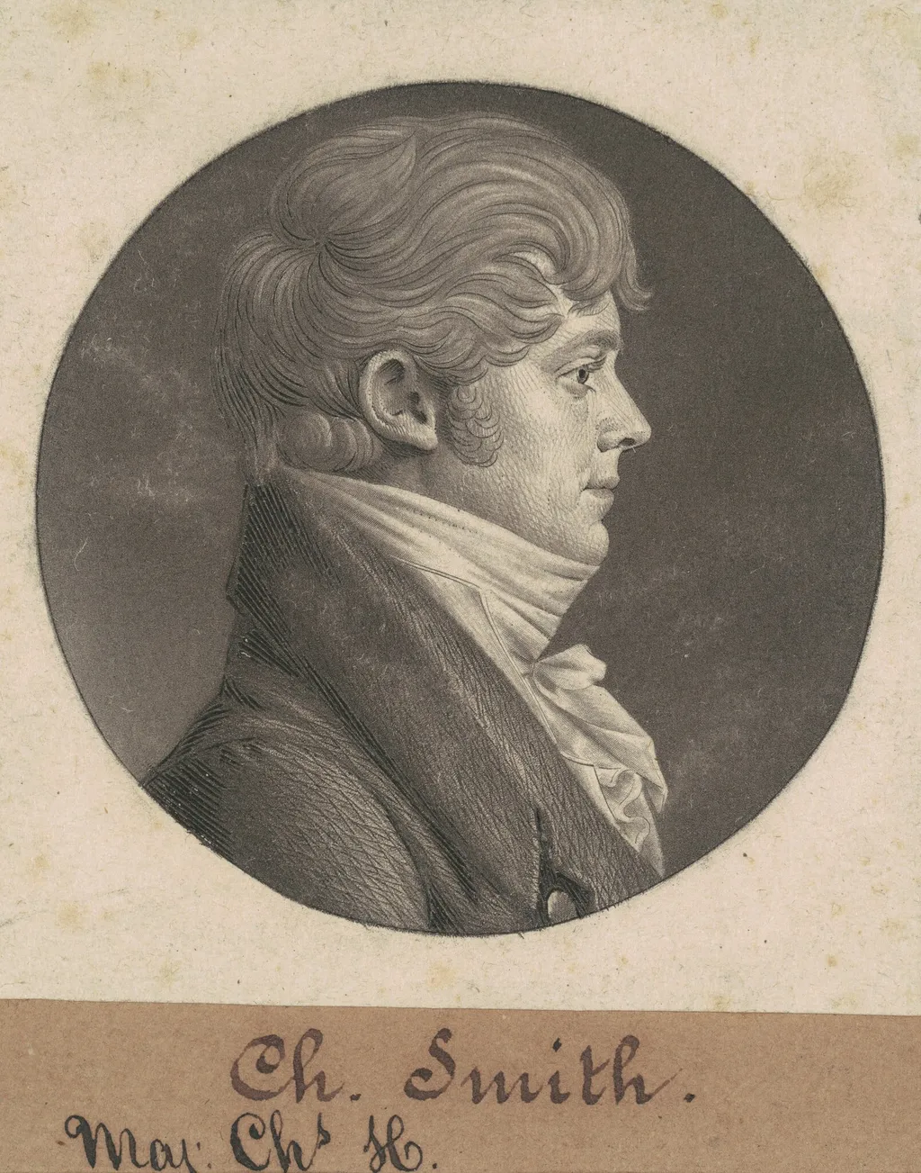 Charles Henry Smith, by Charles Balthazar Julien Févret de Saint-Mémin, ink, 1808