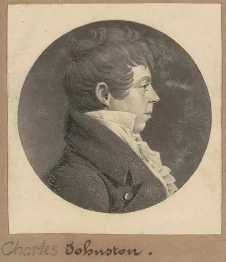 Charles Johnston, by Charles Balthazar Julien Févret de Saint-Mémin