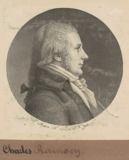 Charles Ramsay, by Charles Balthazar Julien Févret de Saint-Mémin