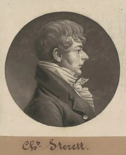Charles Sterett, by Charles Balthazar Julien Févret de Saint-Mémin