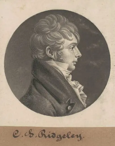 Charles Sterett Ridgely, by Charles Balthazar Julien Févret de Saint-Mémin