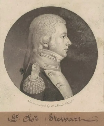 Charles Stewart, by Charles Balthazar Julien Févret de Saint-Mémin