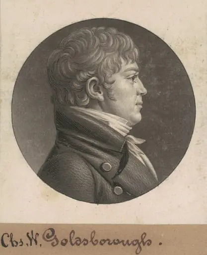 Charles W. Goldsborough, by Charles Balthazar Julien Févret de Saint-Mémin