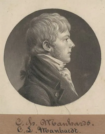 Christian Luis Mannhardt, by Charles Balthazar Julien Févret de Saint-Mémin