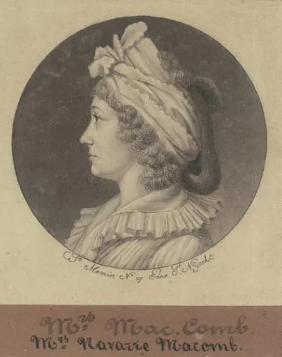 Christina Livingston Macomb, by Charles Balthazar Julien Févret de Saint-Mémin
