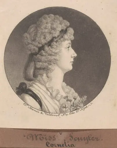 Cornelia Schuyler Morton, by Charles Balthazar Julien Févret de Saint-Mémin