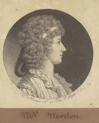 Cornelia Schuyler Morton, by Charles Balthazar Julien Févret de Saint-Mémin