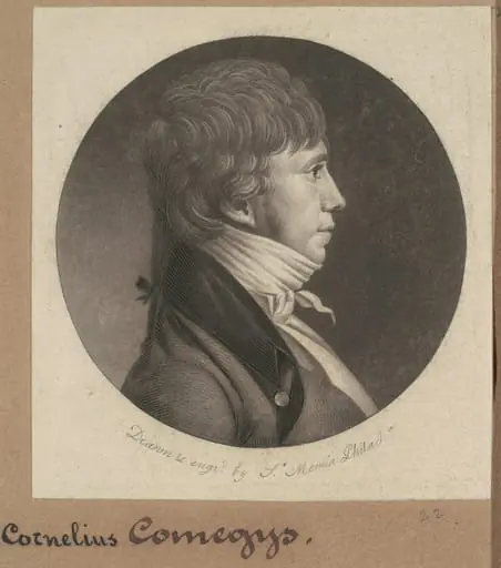 Cornelius Comegys, by Charles Balthazar Julien Févret de Saint-Mémin