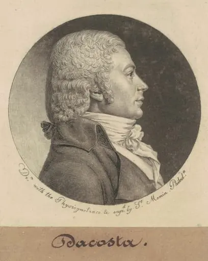 Dacosta, by Charles Balthazar Julien Févret de Saint-Mémin