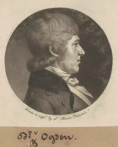 David Bayard Ogden, by Charles Balthazar Julien Févret de Saint-Mémin