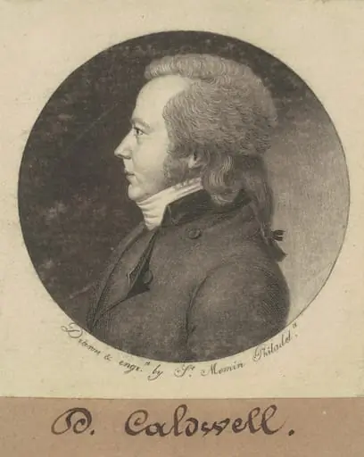 David Caldwell, by Charles Balthazar Julien Févret de Saint-Mémin
