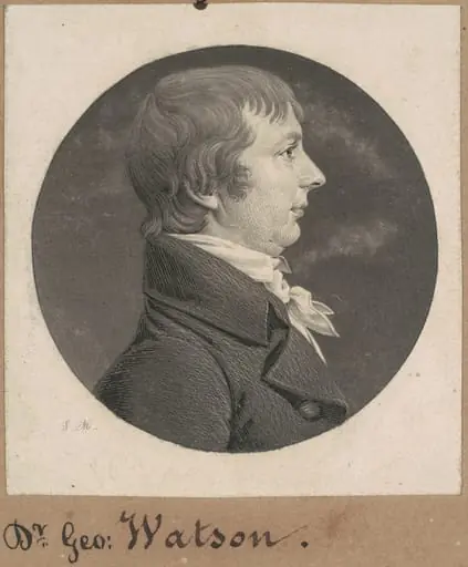David Watson, by Charles Balthazar Julien Févret de Saint-Mémin