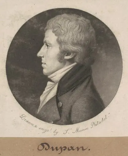 Dupan, by Charles Balthazar Julien Févret de Saint-Mémin