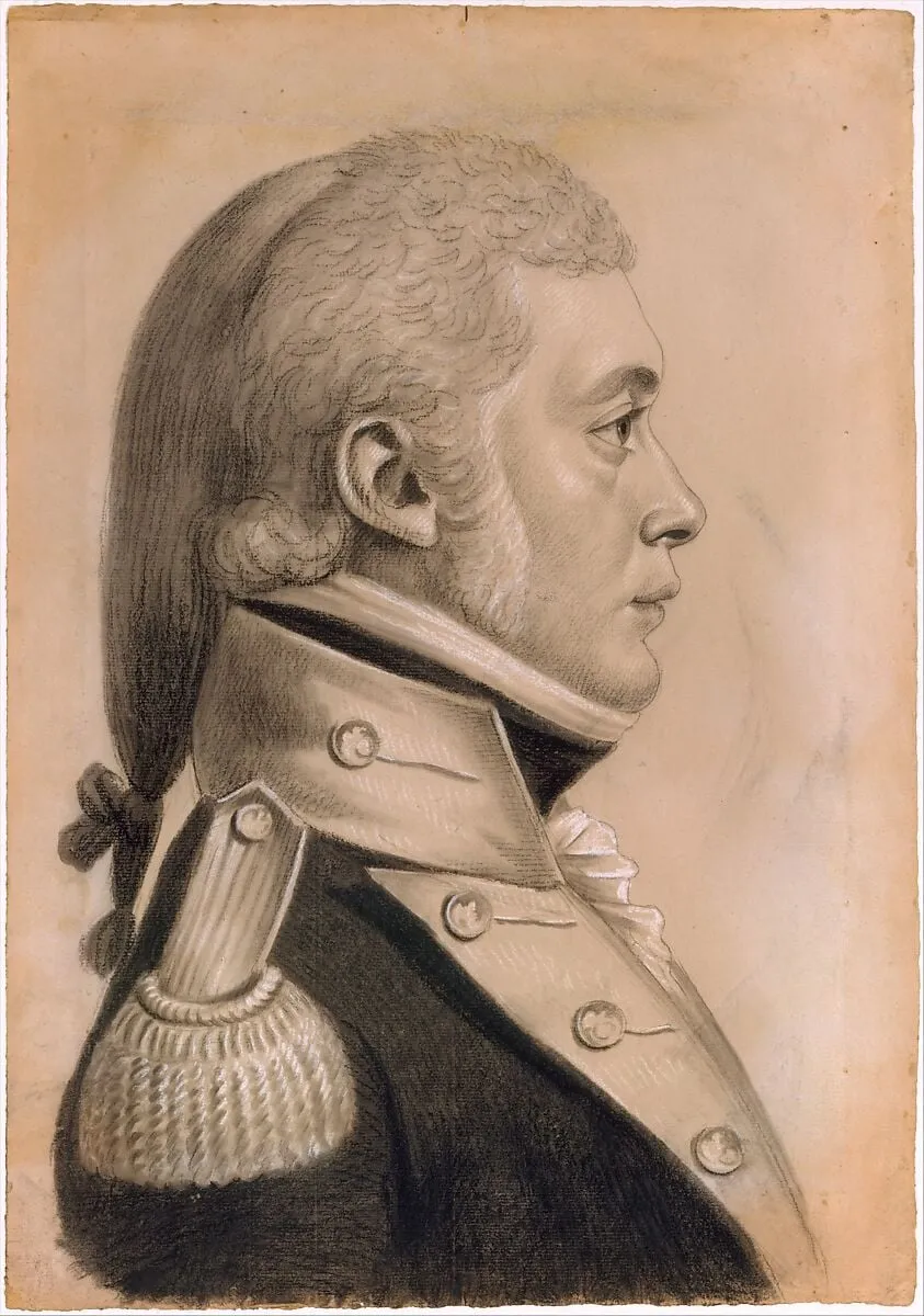Dyer Sharp Wynkoop, by Charles Balthazar Julien Févret de Saint-Mémin, gouache, 1800