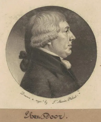 Ebenezer Dorr, by Charles Balthazar Julien Févret de Saint-Mémin