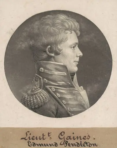 Edmund Pendleton Gaines, by Charles Balthazar Julien Févret de Saint-Mémin
