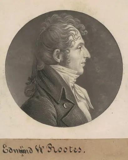 Edmund Wilcox Rootes, by Charles Balthazar Julien Févret de Saint-Mémin