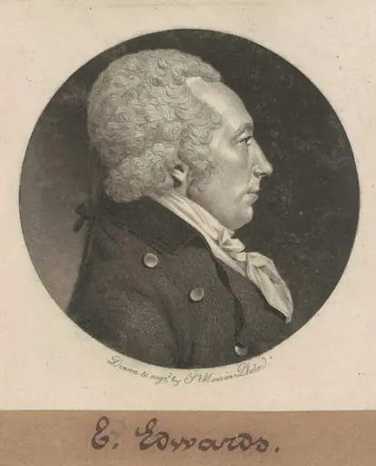 Edward Edwards, by Charles Balthazar Julien Févret de Saint-Mémin