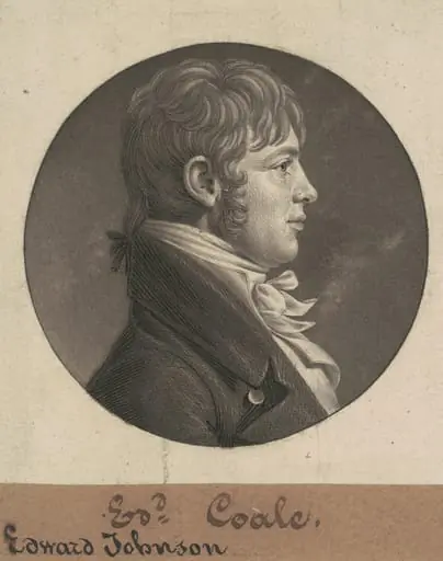 Edward Johnson Coale, by Charles Balthazar Julien Févret de Saint-Mémin