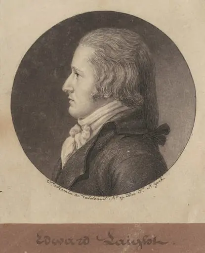 Edward William Laight, by Charles Balthazar Julien Févret de Saint-Mémin