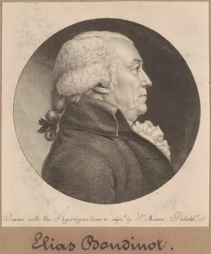 Elias Boudinot, by Charles Balthazar Julien Févret de Saint-Mémin