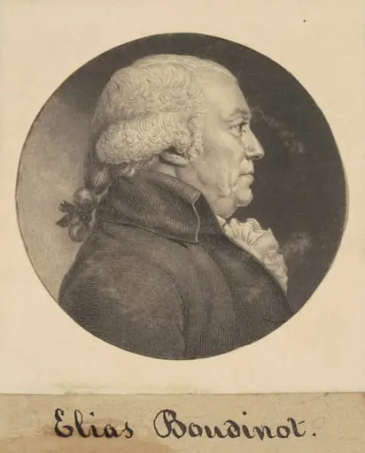 Elias Boudinot, by Charles Balthazar Julien Févret de Saint-Mémin