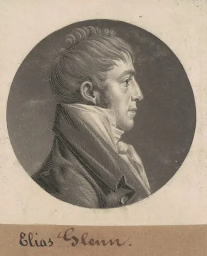 Elias Glenn, by Charles Balthazar Julien Févret de Saint-Mémin