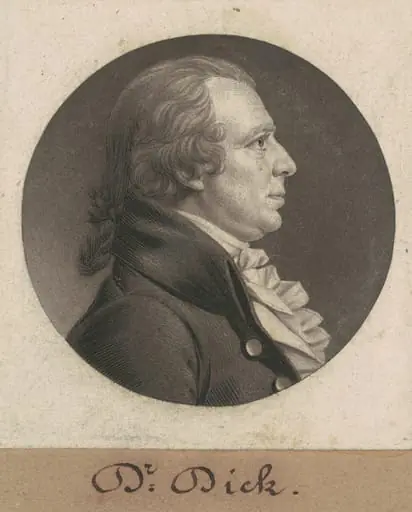 Elisha Cullen Dick, by Charles Balthazar Julien Févret de Saint-Mémin