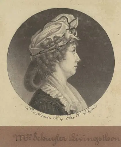 Eliza Barclay Livingston, by Charles Balthazar Julien Févret de Saint-Mémin