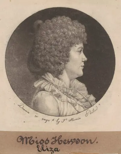 Eliza Hewson, by Charles Balthazar Julien Févret de Saint-Mémin