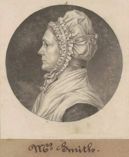 Elizabeth Custis Teackle Smith, by Charles Balthazar Julien Févret de Saint-Mémin