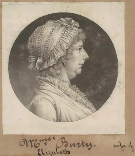 Elizabeth May Busti, by Charles Balthazar Julien Févret de Saint-Mémin