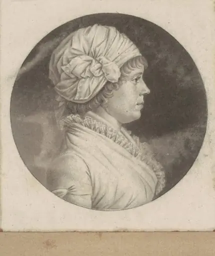 Elizabeth Rittenhouse Sergeant, by Charles Balthazar Julien Févret de Saint-Mémin