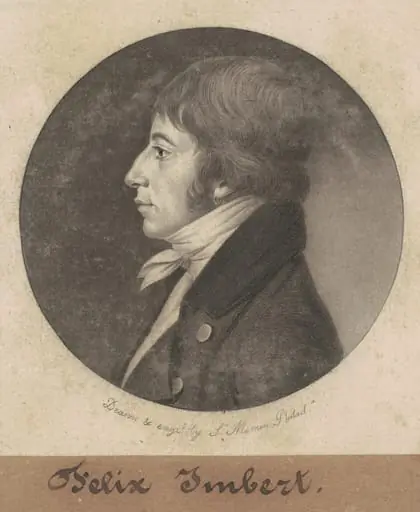 Felix Imbert, by Charles Balthazar Julien Févret de Saint-Mémin