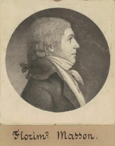 Florimond Masson, by Charles Balthazar Julien Févret de Saint-Mémin