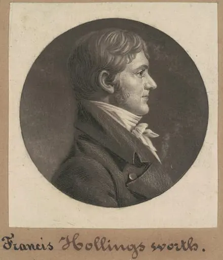 Francis Hollingsworth, by Charles Balthazar Julien Févret de Saint-Mémin