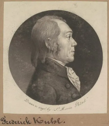 Frederick Kuhl, by Charles Balthazar Julien Févret de Saint-Mémin