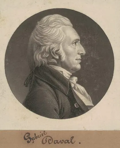 Gabriel Duvall, by Charles Balthazar Julien Févret de Saint-Mémin