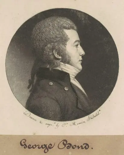 George Bond, by Charles Balthazar Julien Févret de Saint-Mémin