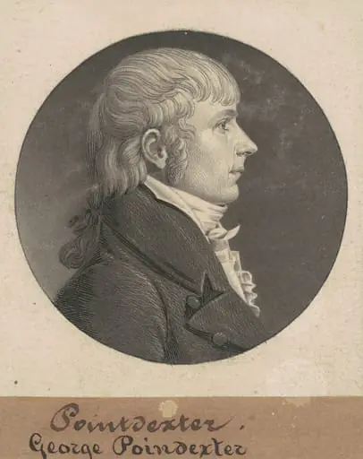 George Poindexter, by Charles Balthazar Julien Févret de Saint-Mémin