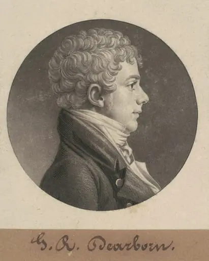 George Raleigh Dearborn, by Charles Balthazar Julien Févret de Saint-Mémin